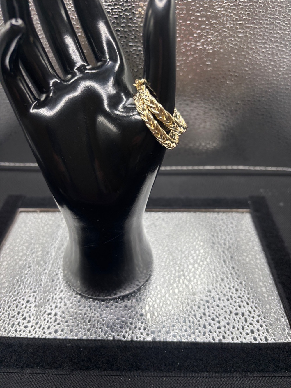 Braided Duo Gold Ring for Women